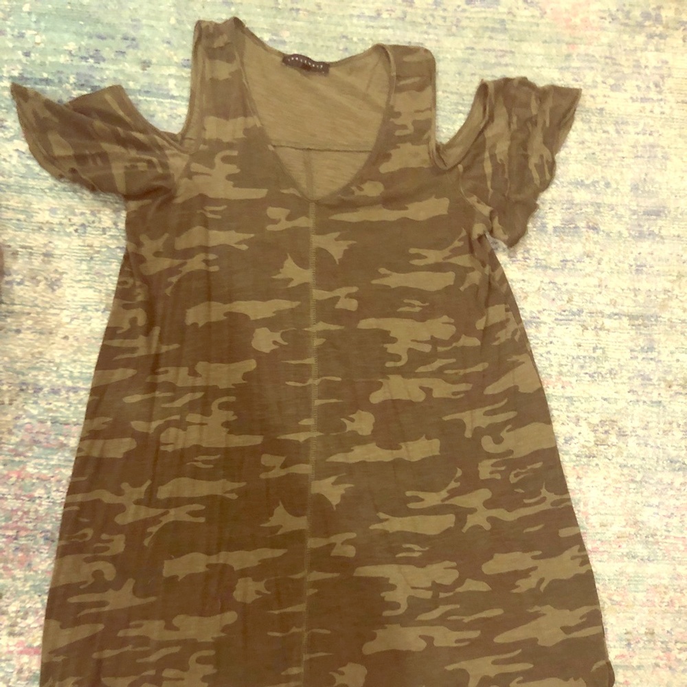 Camo shirt dress